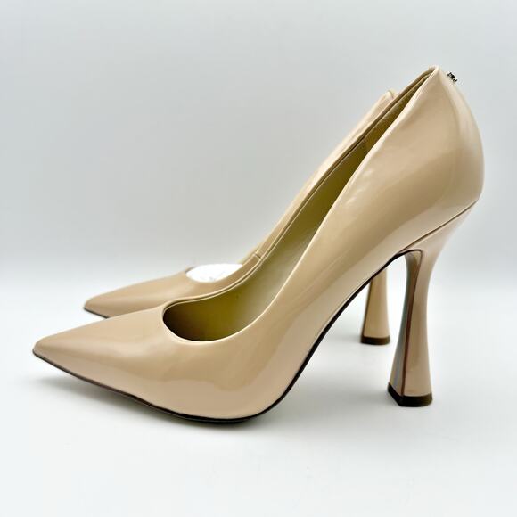 Sam Edelman Womens Antonia Pumps US 7.5 M EU 37.5 Beige Patent Leather NIB - Picture 9 of 13